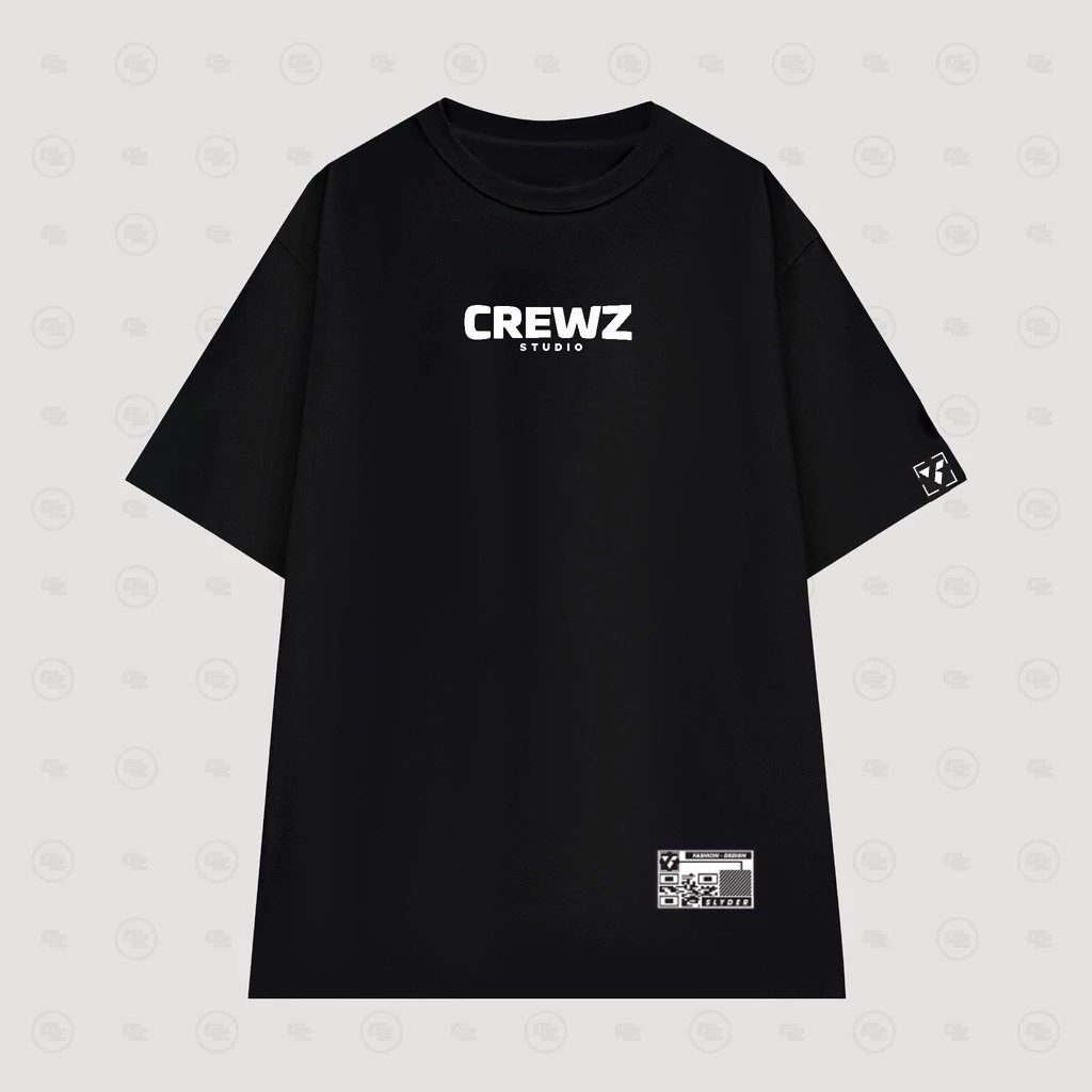 Áo thun tay lỡ unisex Local Brand ,Áo phông in logo CREWZ phong cách Hàn Quốc nam nữ mặc cực chất