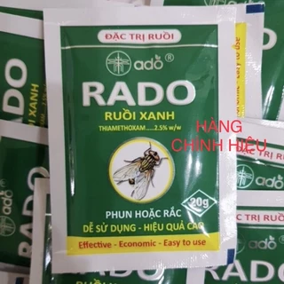 Thuốc diệt ruồi Rado gói 20 gram hiệu quả sau 1-2 phút sử dụng