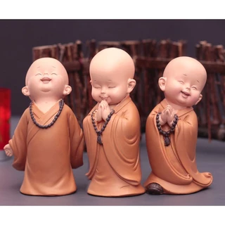 Tượng chú tiểu yêu đời mini 6cm - bán lẻ từng tượng PHUONG DECOR