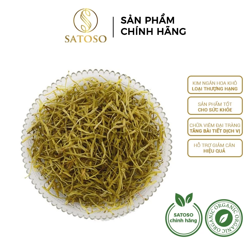 Kim ngân hoa sấy khô SATOSO loại thượng hạng 1kg