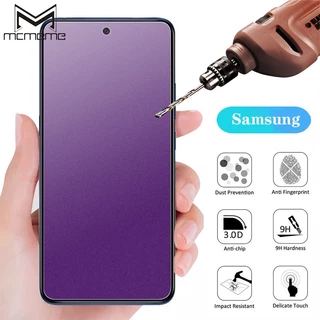 Kính cường lực chống bám vân tay toàn màn hình chống tia sáng xanh cho Samsung Galaxy Ss S24 S23 FE S22 Plus S20 S21 S10 Note 10 Lite