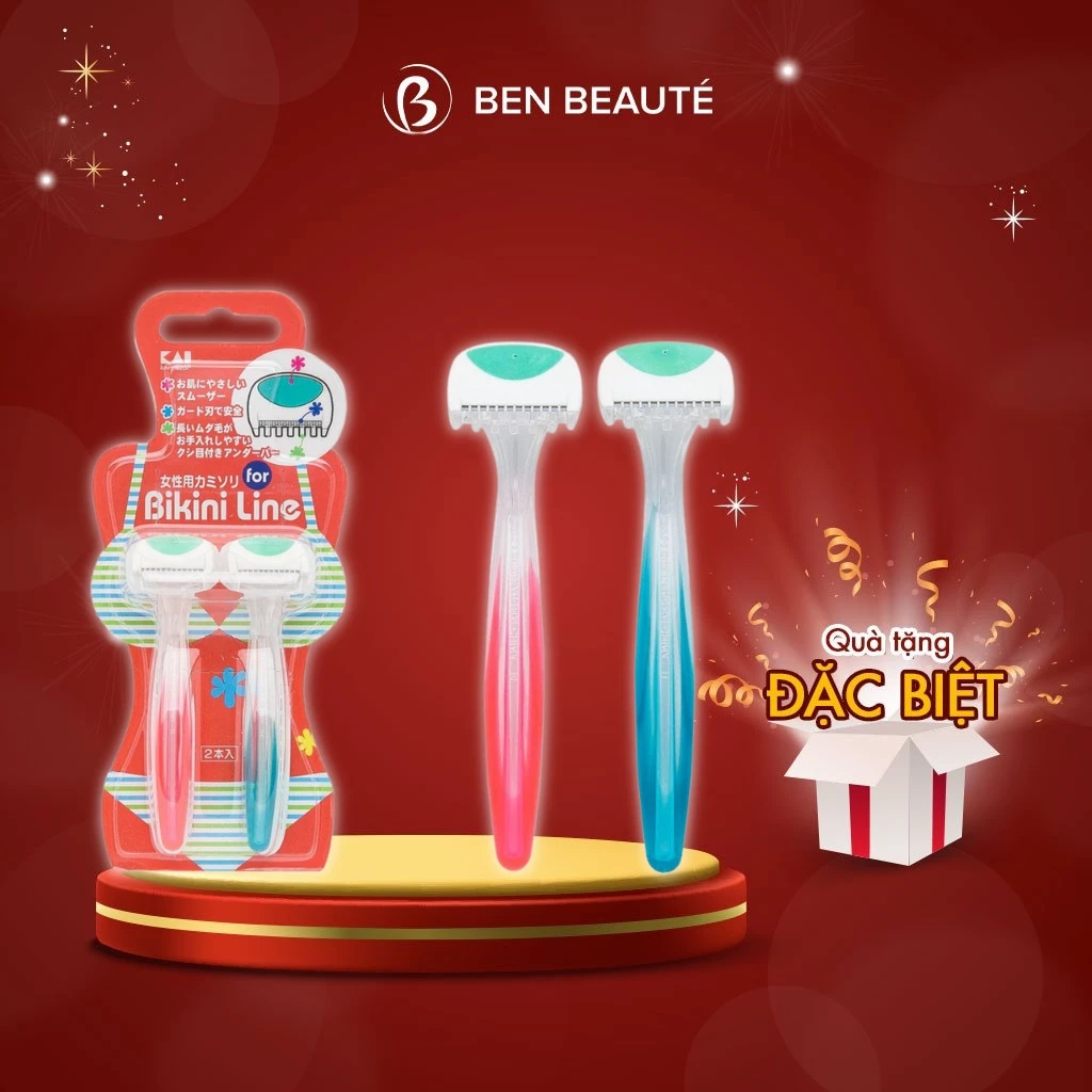 Dao Cạo Bikini Thân Nhựa Kai Bikini Line Razor - [CÓ CHE TÊN SP]