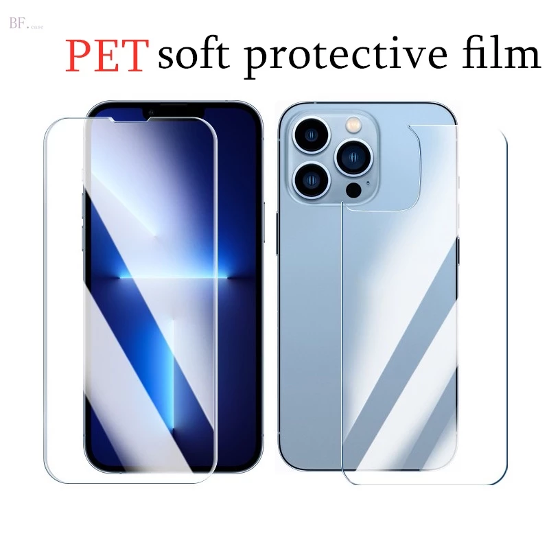 Phim PET Mềm Bảo Vệ Màn Hình Điện Thoại Iphone 14 13 12 11 Pro Max X XR XSMAX 7 8 Plus Không Bị Vỡ