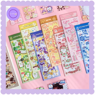 Sticker kim tuyến chủ đề động vật trang trí ảnh idol, thẻ goo... purpleheartbora