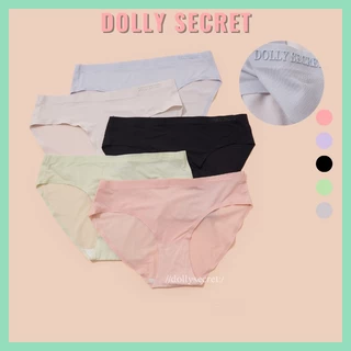 Quần lót lụa băng đúc su non thun lạnh thông hơi siêu mềm mại mát lạnh không lộ viền DOLLY SECRET QL066