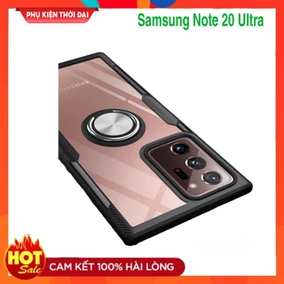 Ốp lưng Samsung Note 20 Ultra / S22 Ultra / S23 Ultra chống sốc giá đỡ Iring lưng trong viền màu cao cấp