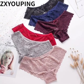 Quần Lót Ren Không Đường May Plus Size M-XXL ZXYOUPING