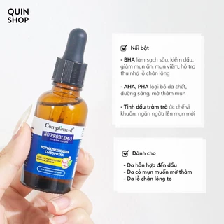 Serum Compliment No problem AHA-BHA-PHA phục hồi, tái tạo da dầu mụn 50ml