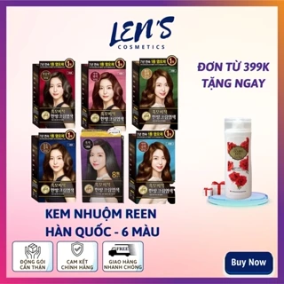 [TP HCM] Kem nhuộm phủ bạc thảo dược Hàn quốc REEN HEUKMOBICHAEK ORIENTAL CREAM - Hộp 3 gói