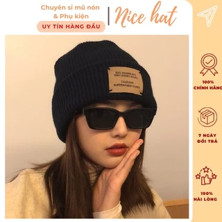 Mũ len mùa đông trùm đầu form unisex nam nữ phong cách Hàn Quốc tag Egd - L20