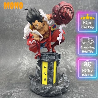 (Có sẵn 32cm) Mô hình Luffy Snakeman ngồi trụ đèn - Mô hình One Piece