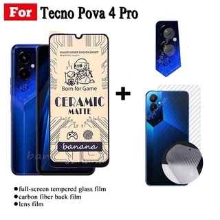 Kính Cường Lực 3 Trong 1 Cho Tecno Pova 4pro 3 2 Tecno Camon 19 Pro 18P 18 Premier 17 Pro 17P Spark 8P 8 7T 7 Pro