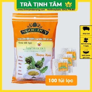 Trà atiso túi lọc Đà Lạt thượng hạng Ngọc Duy gói cam 100 túi lọc cao cấp giúp giảm cân, thanh nhiệt, giải khát