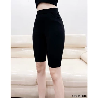 Quần  legging ngố (lửng) đùi nâng mông chất umi hàn cao cấp dày dặn co giãn 4 chiều