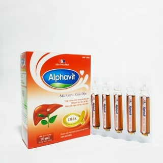 Alphavit Mát Gan - Siro Mát Gan Tiêu Độc Trẻ Em - Hết Lo Dị Ứng, Mẩn Ngứa, Nổi Mề Đay, Nhiệt Miệng - Hộp 20 Ống