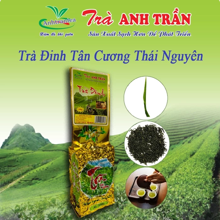 [Tặng hộp thiếc] Trà Đinh Tân Cương Thái Nguyên 100g