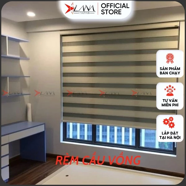 Rèm cầu vồng - Loại 1 - cam kết chất lượng, phù hợp làm rèm cửa sổ, rèm cửa đi, rèm phòng thờ, rèm phòng khách, phòngngu