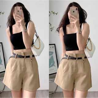 Áo 2 dây bra bảng to dáng croptop có mút ngực ZiniStore