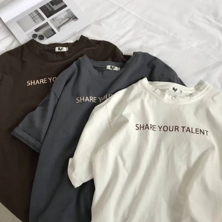 Áo Thun Form Rộng Unisex SHARE YOUR TALENT Nam Nữ