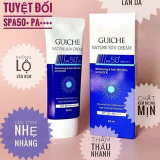 Kem Chống Nắng Guiche Nâng Tone Kiềm Dầu 60ml Hàn Quốc