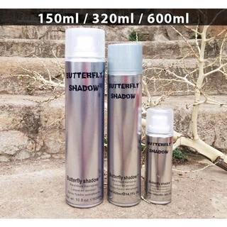 Gôm xịt tóc Butterfly Shadow 150ml 320ml 600ml, Gôm bạc giữ nếp tạo kiểu nam nữ