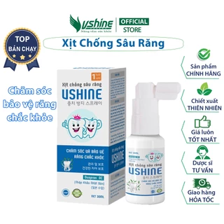 Xịt Chống Sâu Răng VSHINE - Chai 30ml - Hỗ Trợ Ngăn Ngừa Mủn Răng, Hà Răng, Sún Răng, Đau Răng Và Sâu Răng