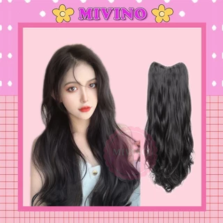 Tóc giả đẹp Mivino tóc kẹp chữ U 5 phím xoăn sóng phong cách Hàn Quốc CM05