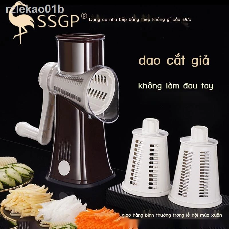 ✗ ▨Đức SSGP quay tay dụng cụ bào khoai tây bào sợi đa năng dụng cụ bào củ cải dụng cụ cắt con lăn cắt rau hiện vật