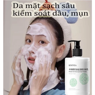 Sữa rửa mặt axit Salicylic amin nhẹ nhàng dưỡng ẩm cấp nước sữa rửa mặt tạo bọt làm sạch tầng sâu kiềm dầu loại bỏ mụn