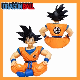 Mô Hình Nhân Vật Super Saiyan Goku Ngồi Đúng Tư Thế Ngồi Bằng PVC 11cm