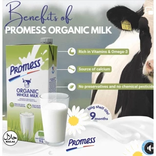 Sữa tươi Promess ORGANIC PHÁP thùng 6 hộp 1 lít