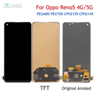 < Với khung > Zin OLED Màn Hình điện thoại Cho OPPO Reno 5 4G / 5G CPH2159 / CPH2145 LCD thay thế màn hình