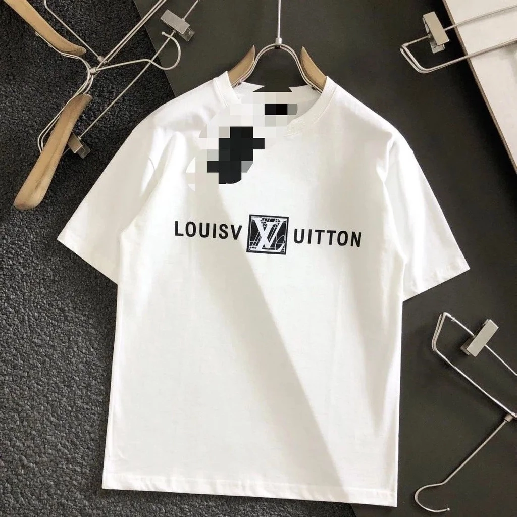 Áo Thun Cotton Trơn Ngắn Tay In Logo Thời Trang Mùa Hè Chất Lượng Cao Cho Nam Nữ