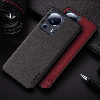 Ốp Lưng Cho Xiaomi 13 pro coque Nhẹ Bền Màu Trơn Đơn Giản Dệt Da Cho 13 lite case funda