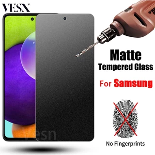 Kính cường lực chống vân tay mồ hôi màu nhám Cho Samsung ss Galaxy A02 A02s A12 A22 A32 A42 A52 A52s A72 A01 A11 A21 A21s A31 A51 A71 5G 4G 2023