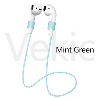 Vỏ Bảo Vệ Hộp Sạc Tai Nghe Airpods 1 / 2 / Pro Bằng Silicon Mềm Chống Thất Lạc Có Dây Đeo Tiện