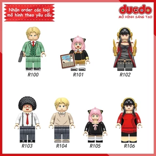 Minifigures Gia đình Điệp Viên Spy x Family - Đồ chơi Lắp ghép Mini Mô hình Anja Forger Yor Loid RZL0002 RZL0003