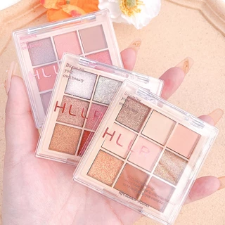 Phấn mắt HILL, bảng phấn 9 ô nội địa trung trang điểm makeup tông cam nhũ C41 - Sammi Beauty