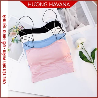 Áo bra Croptop Cotton 2 dây mảnh sợi bún freesize FLA52