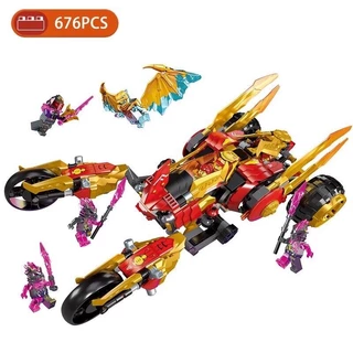 Đồ chơi Lắp ráp Mô hình Ninjago 60012 Chiến xe rồng vàng của Kai