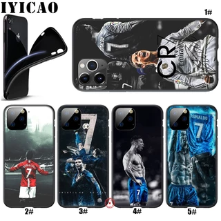 Ốp Điện Thoại Hình Cristiano Ronaldo CR7 Cho iPhone 12 13 Pro X XS Max Mini Lit29