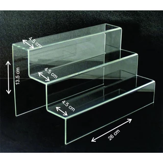 Kệ Mica trưng bày sản phẩm , mô hình, quà tặng nhiều tầng WCF, figure dạng bậc thang