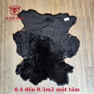 Da cừu lông màu đen cao cấp - Da Thuộc Sài Gòn - CL01