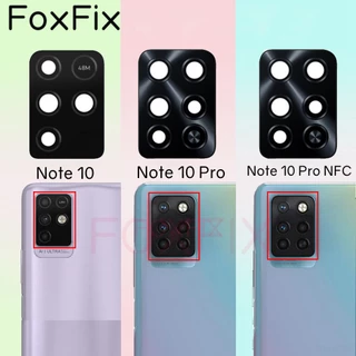 2 Cái / lốc Dành Cho Infinix Note 10 Pro NFC Phía Sau Camera Kính Thay Thế Ống Kính + Miếng Dán Note10 X693 X695 X695D X695C