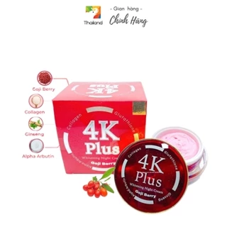 Kem ban đêm cho s.ẹo mụn, tàn nhang 4K Plus Goji Berry Whitening Night Cream 5x