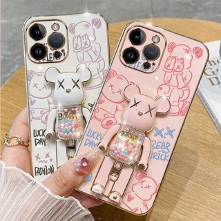 Ốp lưng iPhone 14 iPhone 14 pro max iPhone 14 plus TPU 3D Giá đỡ gấu bạo lực vỏ điện thoại di động Trường hợp siêu mỏng mạ mềm Trường hợp chống sốc 3D Ốp Điện iPhone 14 iPhone 14 pro max iPhone 14 plus