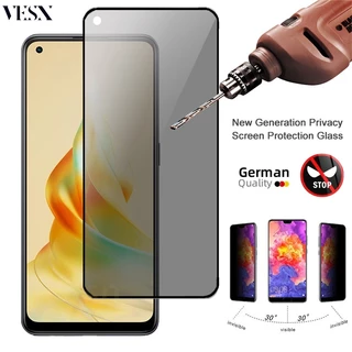 Kính cường lực chống nhìn trộm full màn đủ Cho OPPO Reno 11F 8T 8 8Z 7 7Z 6 6Z 5 5Z 5F 4 3 Pro 2 2Z 2F 10X Zoom 5G 4G 2023