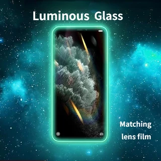 Miếng Dán Cường Lực Màn Hình 3D Màu Neon Dành Cho iPhone 11 12 13 14 Pro Max Plus Mini X Xs Max XR 6 7 8 Plus