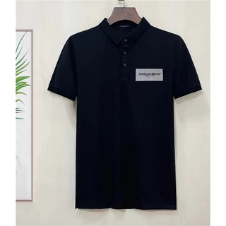 Áo Thun polo Nam D0LCE & GABBA Ngắn Tay Thêu Chữ Size S-4XL