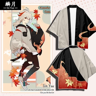 Genshin Va Chạm Áo Thun Kimono Chống Nắng In Logo Hóa Trang Mùa Hè Giản Dị Dành Cho Nam Nữ
